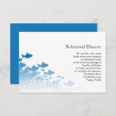 Invitation Répétition des Mariages de poisson et de corail bl (Devant / Derrière)