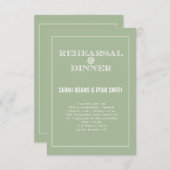 Invitation Répétition des mariages d'hiver à la menthe Invita (Devant / Derrière)