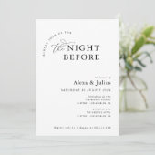 Invitation Répétition des mariages noirs et blancs tendance (Debout devant)