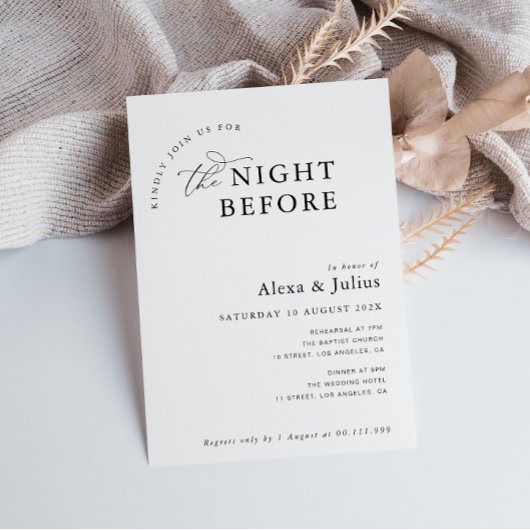 Invitation Répétition des mariages noirs et blancs tendance