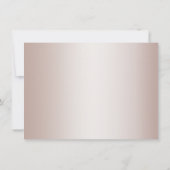 Invitation Répétition du diner de mariage | Élégant Flush mod (Dos)