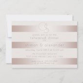 Invitation Répétition du diner de mariage | Élégant Flush mod (Devant)