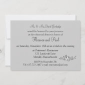 Invitation Répétition du lustre noir, blanc, violet (Dos)