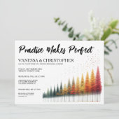 Invitation Répétition du Mariage d'automne (Debout devant)