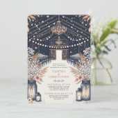 Invitation Répétition du Mariage d'élégance rustique (Debout devant)