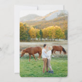 Invitation Répétition du Mariage d'élégance rustique (Dos)