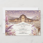 Invitation Répétition du Mariage d'élégance rustique (Devant)