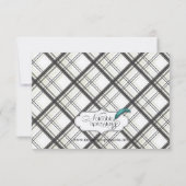 Invitation Répétition du Mariage plaqué noir et blanc (Dos)