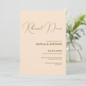 Invitation Répétition du minimalisme Arrière - plan (Debout devant)