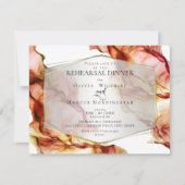 Invitation RÉPÉTITION | Encre Abstraite fluide Couleurs d'aut (Devant)