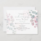 Invitation Répétition | Éucalyptus aquarelle (Devant)