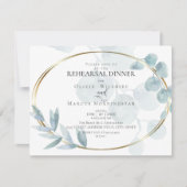 Invitation Répétition | Eucalyptus bleu-dusté (Devant)