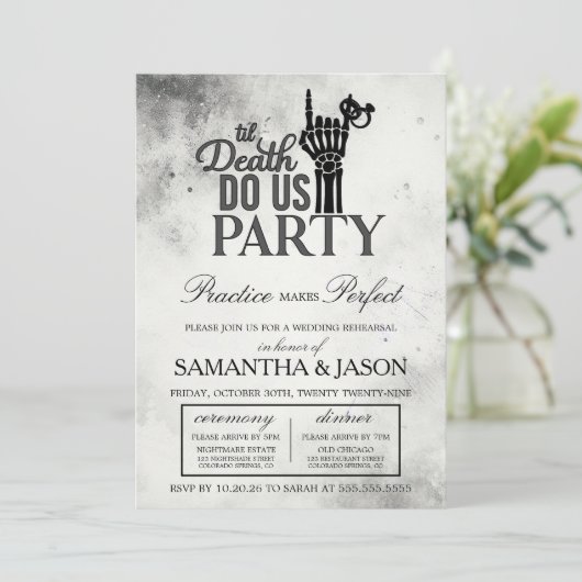 Invitation Répétition jusqu'à la mort (Debout devant)