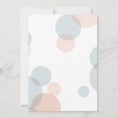 Invitation Répétition mariage | Chiffres de Confetti Whimsica (Dos)