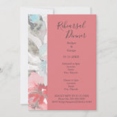 Invitation répétition mariage d'abricot et pastel poitrine fl (Devant)