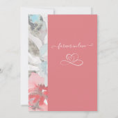 Invitation répétition mariage d'abricot et pastel poitrine fl (Dos)