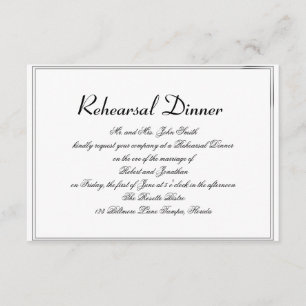 Invitation Répétition Mariage de la salle d'élégance arc-en-c