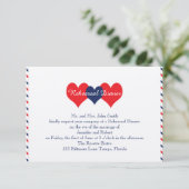 Invitation Répétition Mariage des Coeurs d'Amérique (Debout devant)