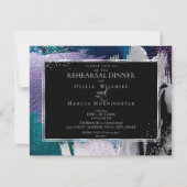 Invitation Répétition | Moderne Teinte Bold lilas sarcelle br (Devant)