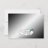 Invitation Répétition snob de mariage d'art déco (Dos)