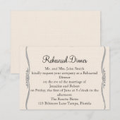 Invitation Répétition snob de mariage de zantedeschia (Devant / Derrière)