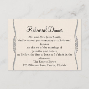 Invitation Répétition snob de mariage de zantedeschia