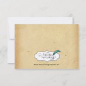 Invitation Répétition vintage de mariage de monogramme de (Dos)