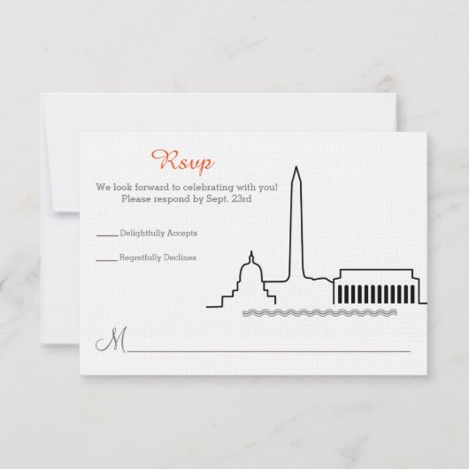 Invitation Répondre à une demande de mariage sur la skyline d (Devant)