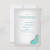 Invitation Répondre à une soirée d'anniversaire chaussure per (Dos)
