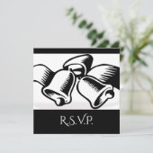 Invitation Répondre aux cloches de mariage (Debout devant)