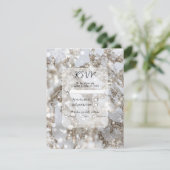 Invitation Réponse à la Mariage Scintillement de Stalactite M (Debout devant)