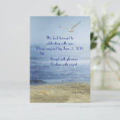 Invitation Réponse à la plage tropicale (Debout devant)