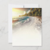 Invitation Réponse à la réception de mariage rustique sur la  (Dos)