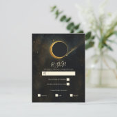 Invitation Réponse à un mariage céleste sous l'éclipse de pou (Debout devant)