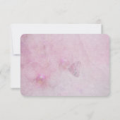 Invitation réponse de mariage à l'orchidée rose (Dos)