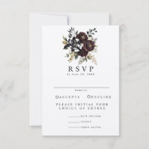Réponse de mariage gothique