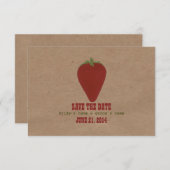 Invitation Réponse de mariage inspirée du marché des agricult (Devant / Derrière)