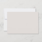 Invitation Réponse de mariage moderne monogramme géométrique (Dos)
