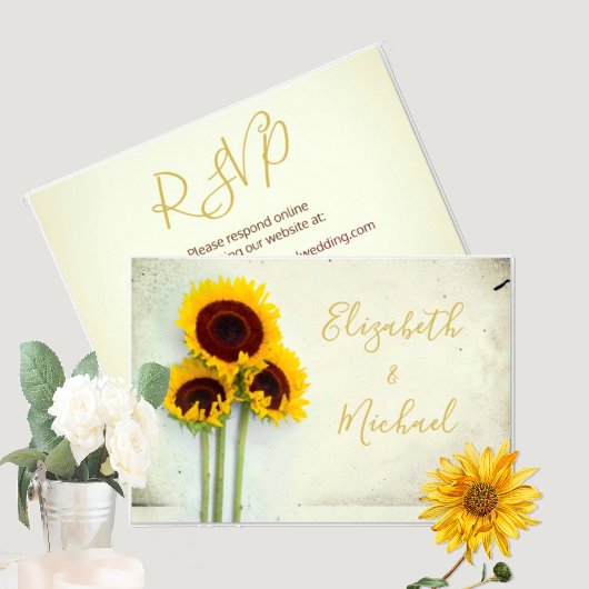 Invitation Réponse de mariage typographique moderne rustique