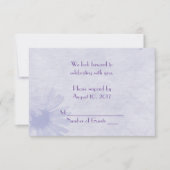 Invitation Réponse douce lavande Daisy (Devant)