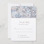 Invitation Réponse du Mariage RSVP Classic Golden Lily Pastel (Devant)