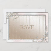 Invitation Réponse Ivory et Satin (Devant)