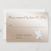 Invitation Réponse Ivory et Satin (Dos)