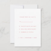 Invitation Réponse mariage lesbien arc-en-ciel (Dos)