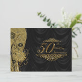 Invitation Réponse pour 50e anniversaire de mariage (Debout devant)