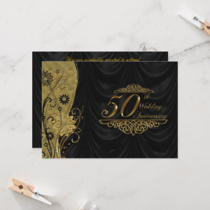 Invitation Réponse pour 50e anniversaire de mariage