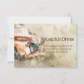 Invitation Réponse pour le dîner de réception dans un camion (Devant)