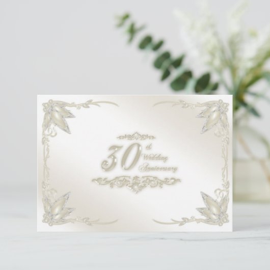 Invitation Réponse pour les 30 ans de mariage (Debout devant)