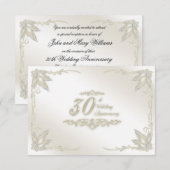 Invitation Réponse pour les 30 ans de mariage (Devant / Derrière)