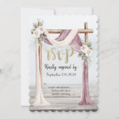 Invitation Réponse RSVP Beach Arbor (Devant)